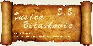 Dušica Bilašković vizit kartica